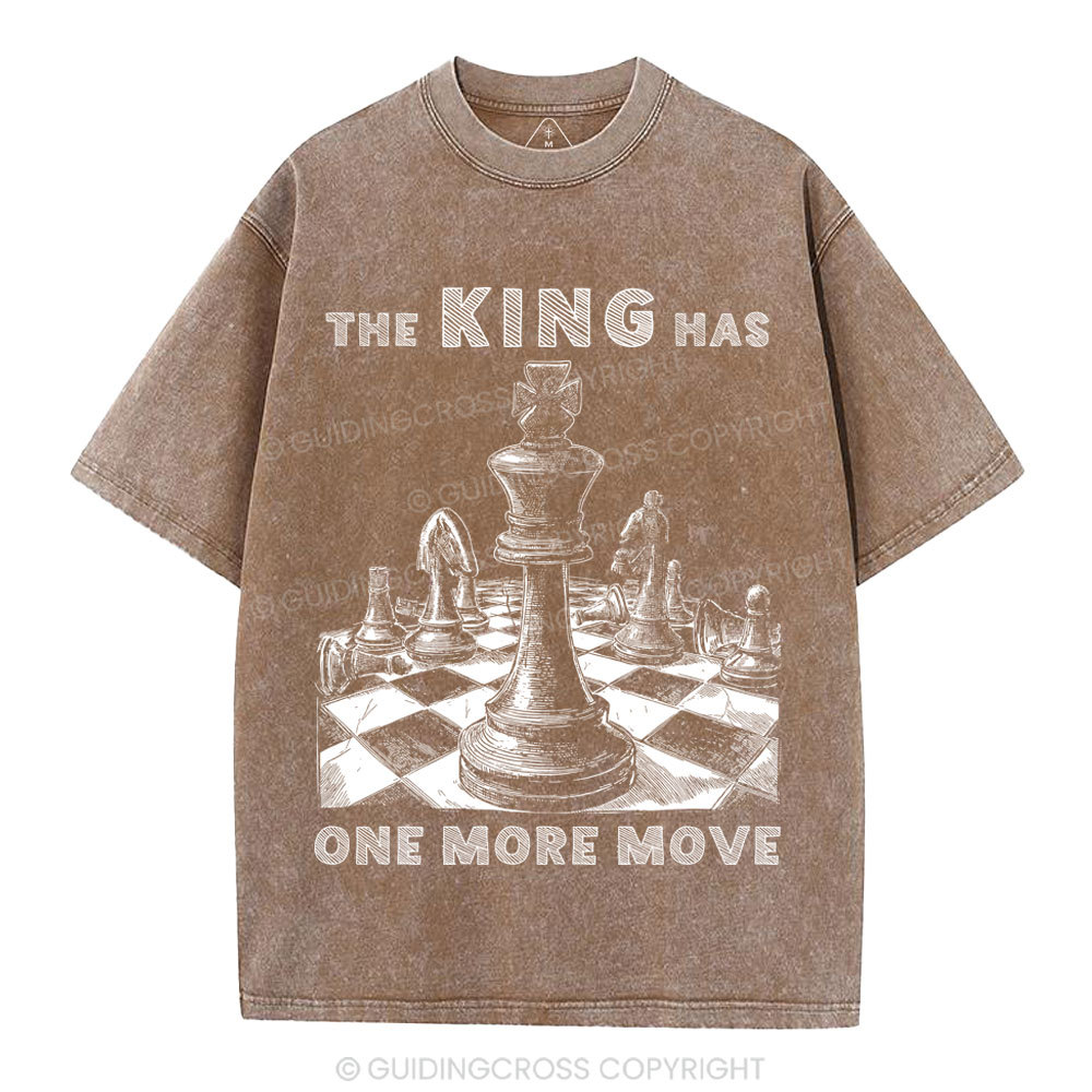 The King Has One More Move Christian Washed T-Shirt