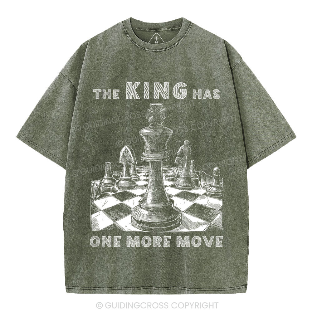 The King Has One More Move Christian Washed T-Shirt