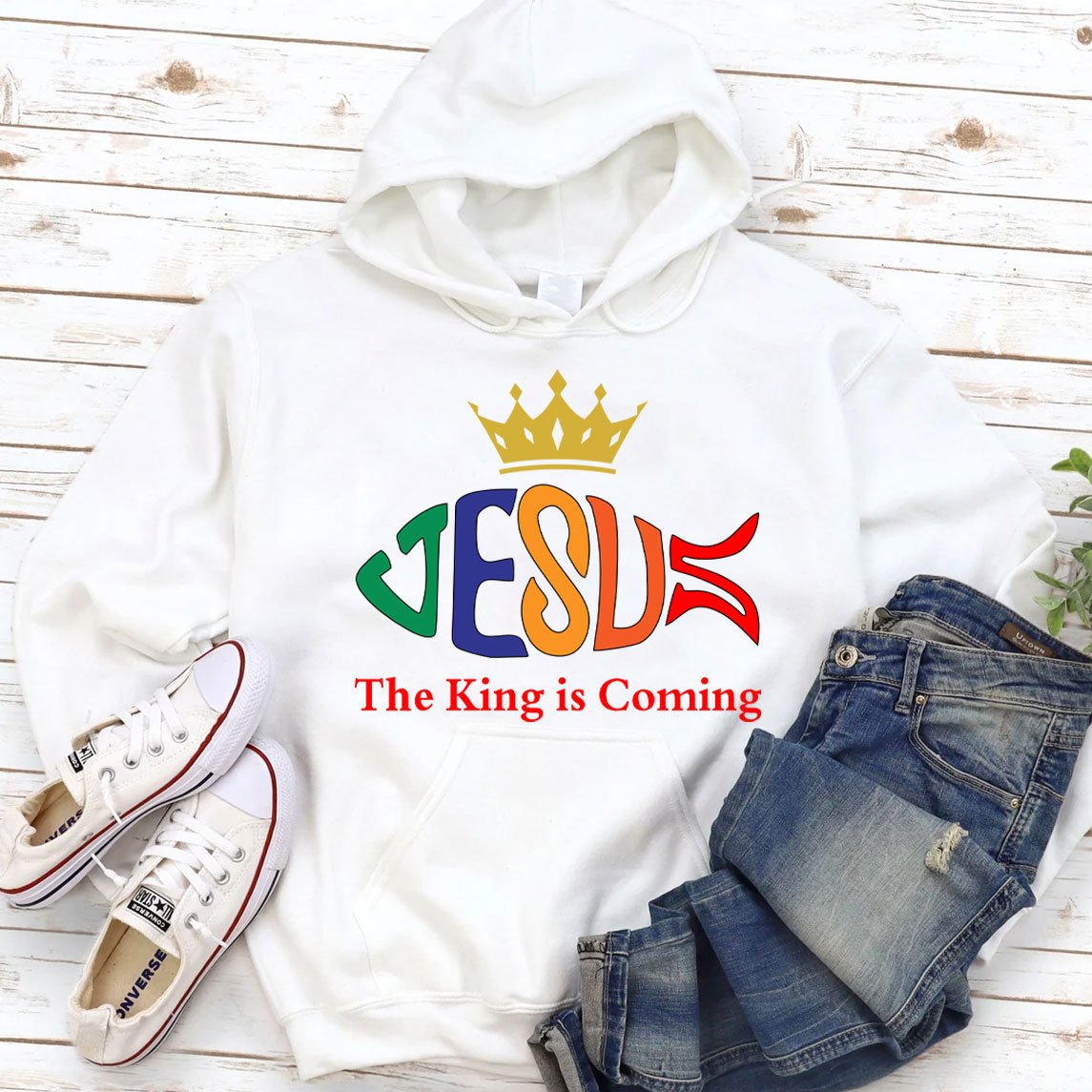 The King Is Coming Christian Hoodie