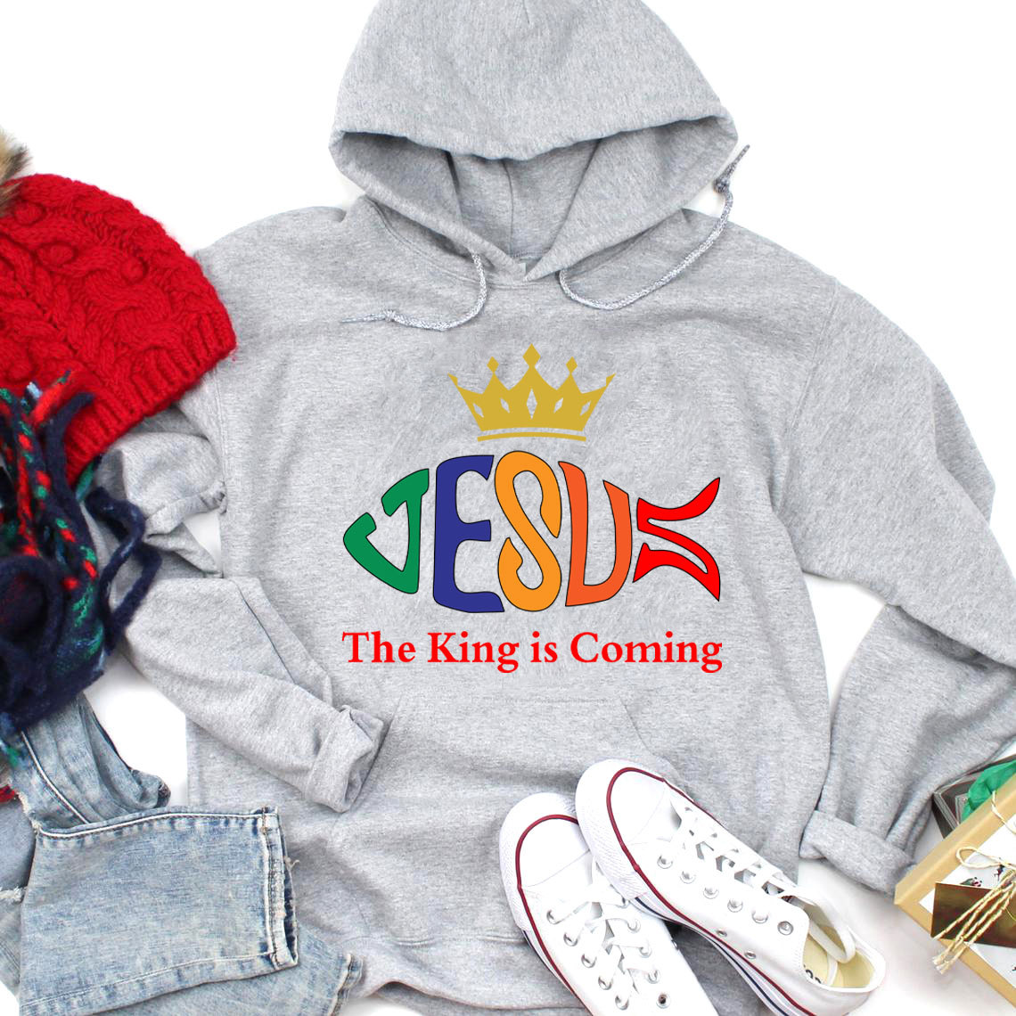 The King Is Coming Christian Hoodie