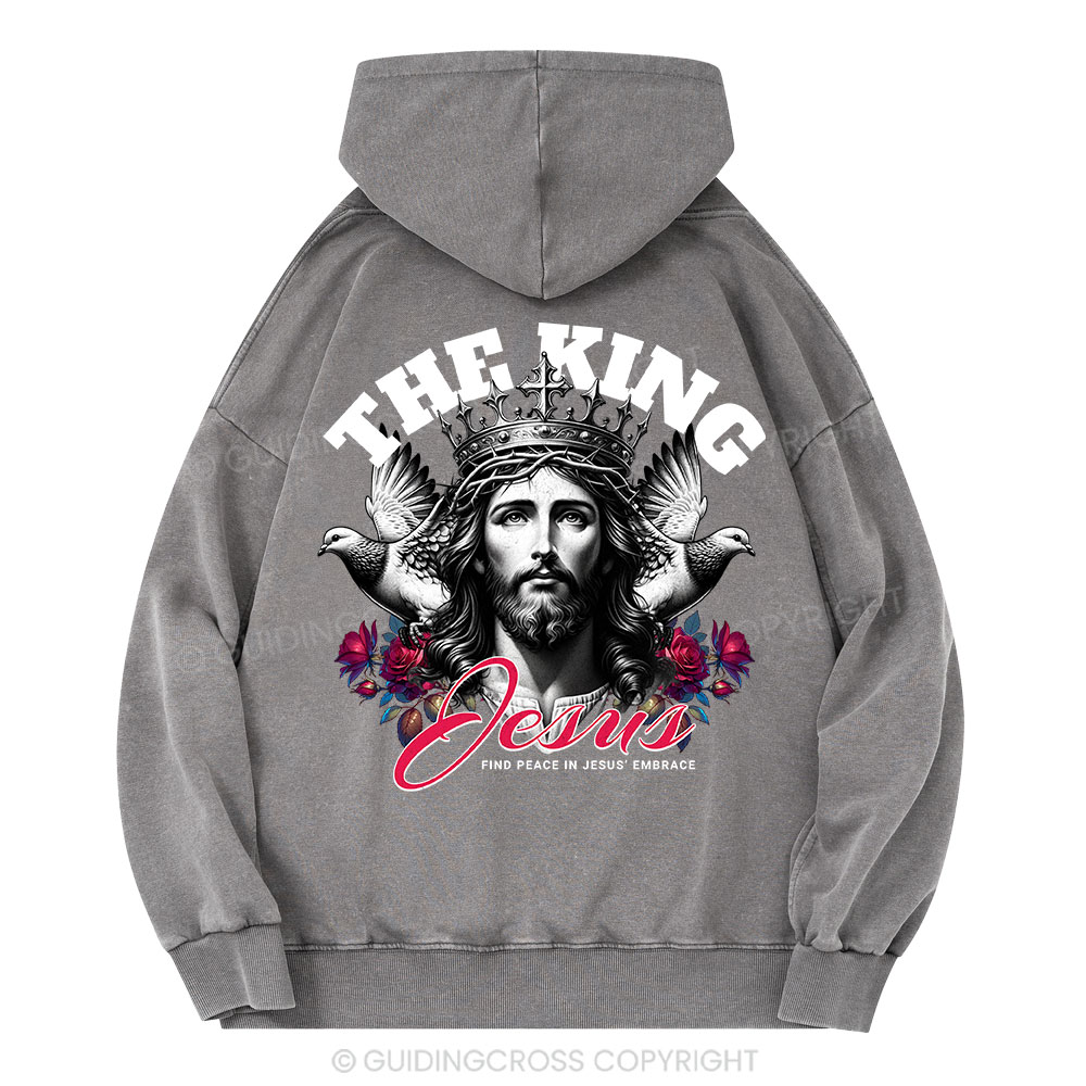 The King Jesus Christian Washed Hoodie
