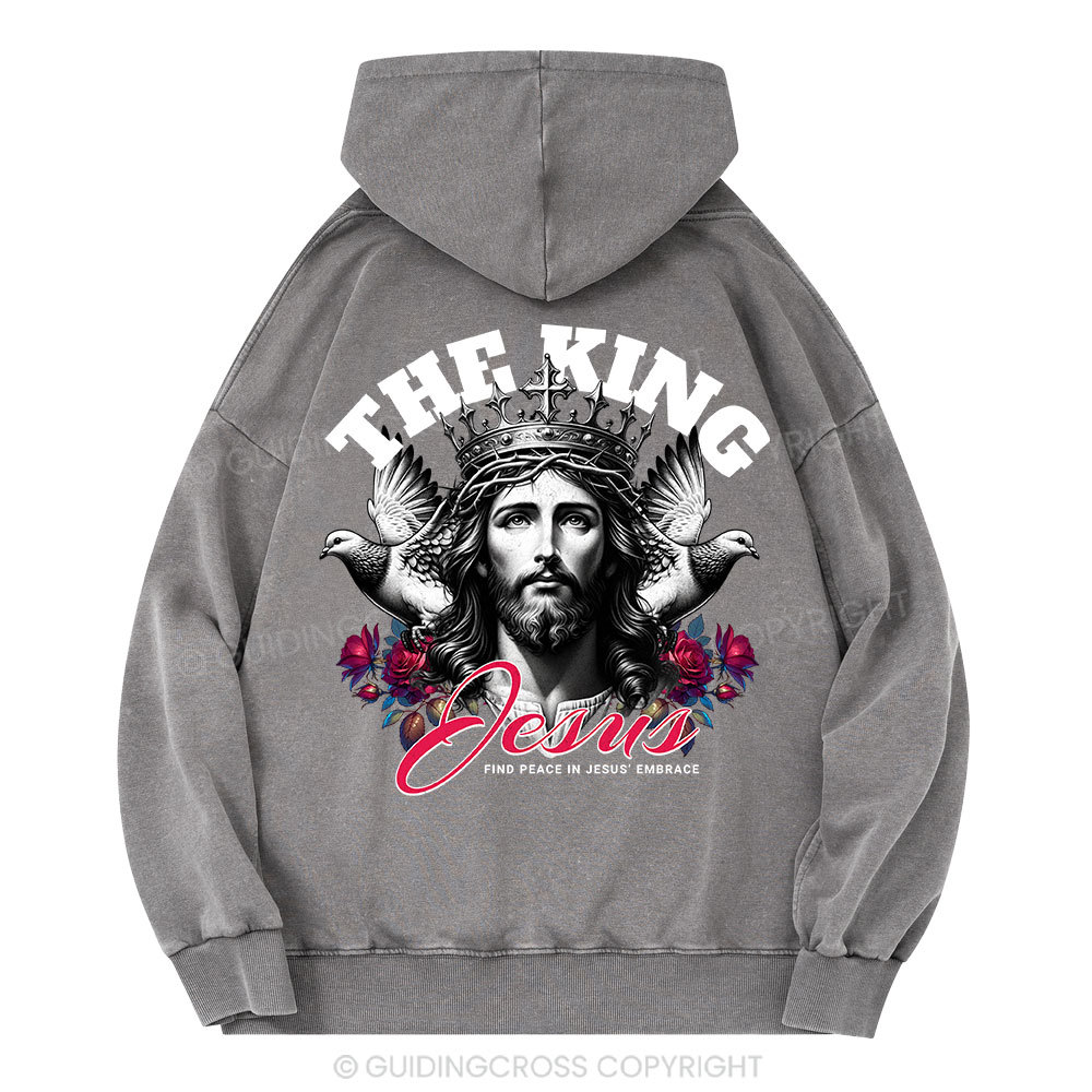 The King Jesus Christian Washed Hoodie
