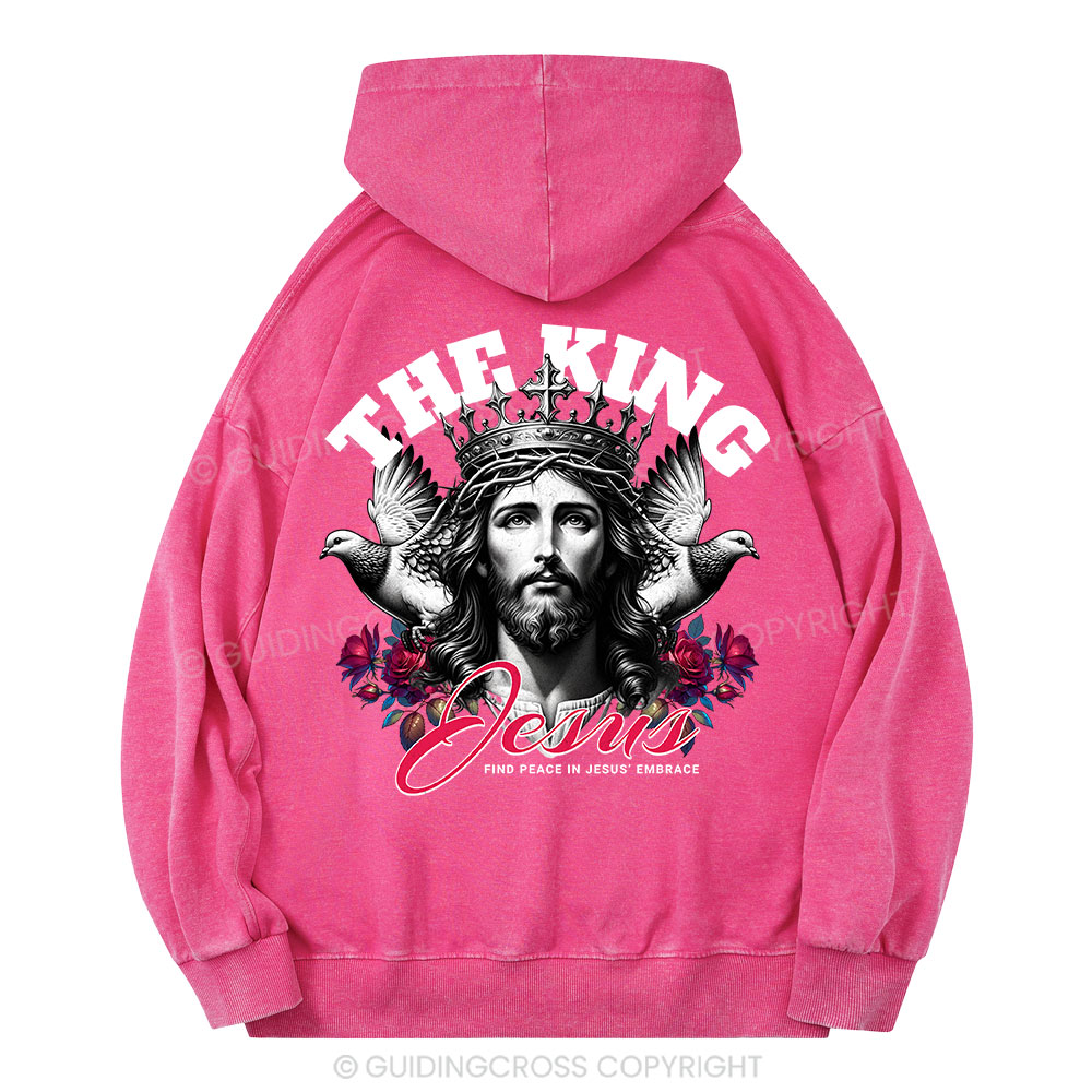 The King Jesus Christian Washed Hoodie