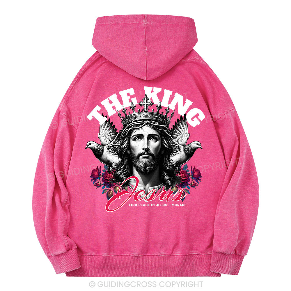 The King Jesus Christian Washed Hoodie