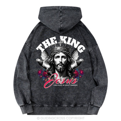 The King Jesus Christian Washed Hoodie