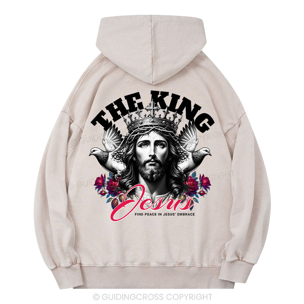 The King Jesus Christian Washed Hoodie