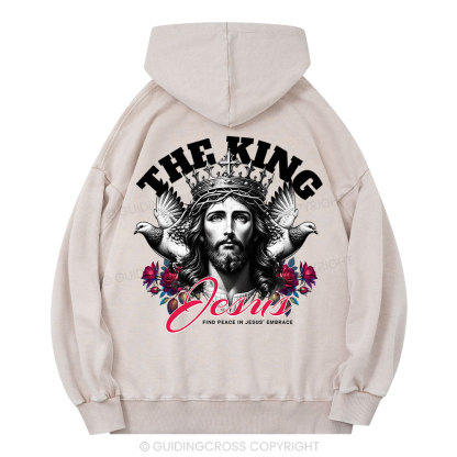 The King Jesus Christian Washed Hoodie