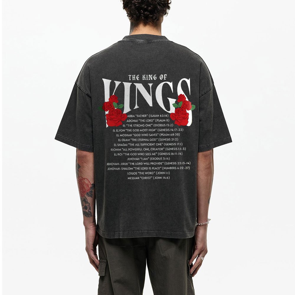 The King Of Kings Chirstian Washed T-Shirt