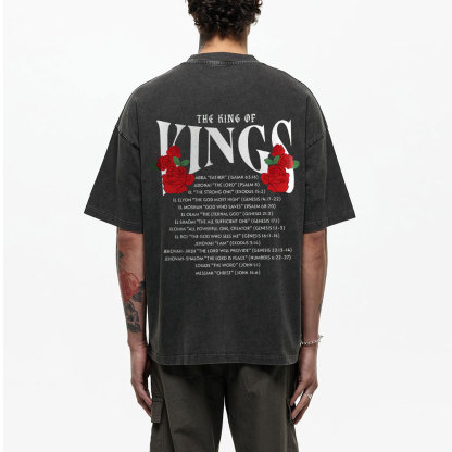 The King Of Kings Chirstian Washed T-Shirt