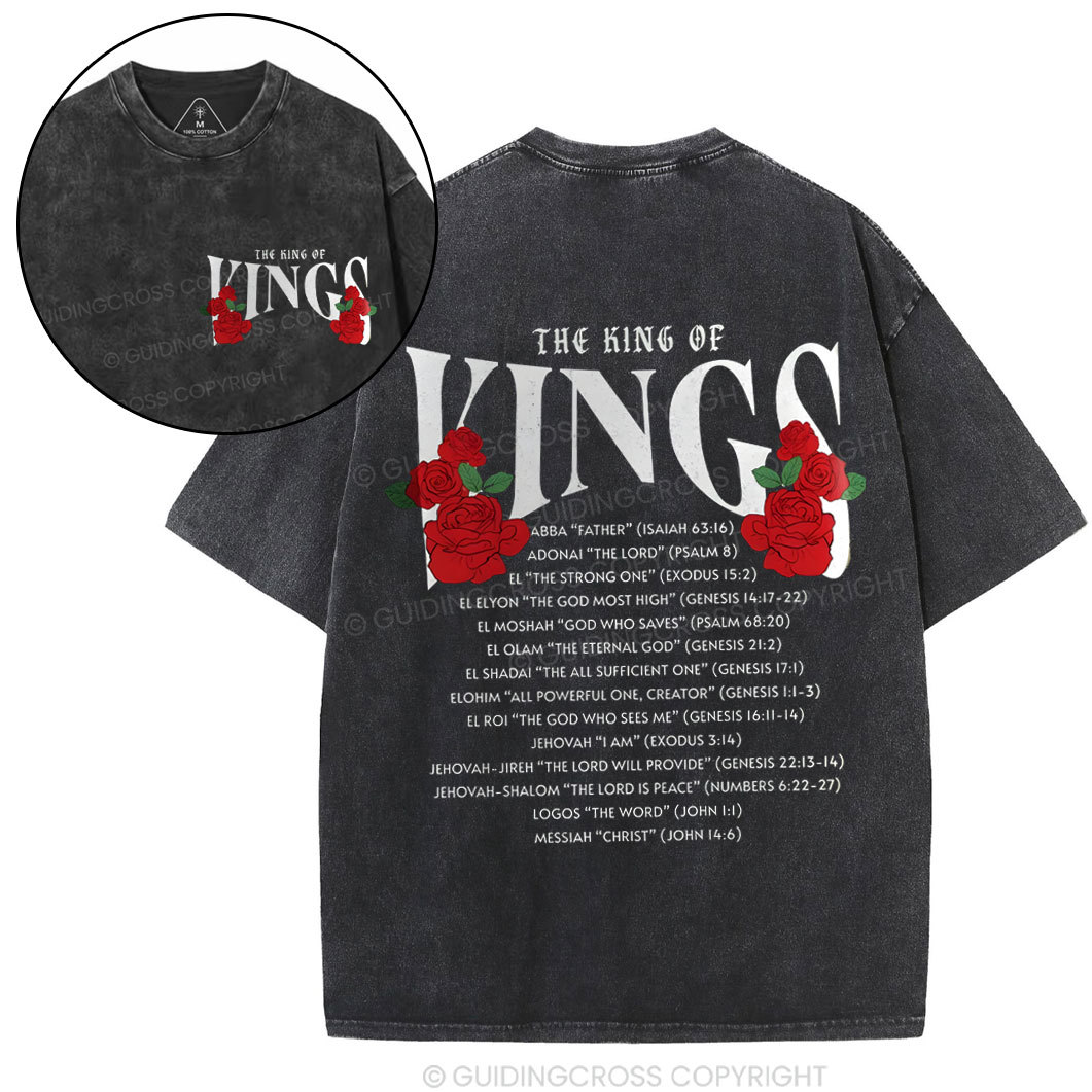 The King Of Kings Chirstian Washed T-Shirt