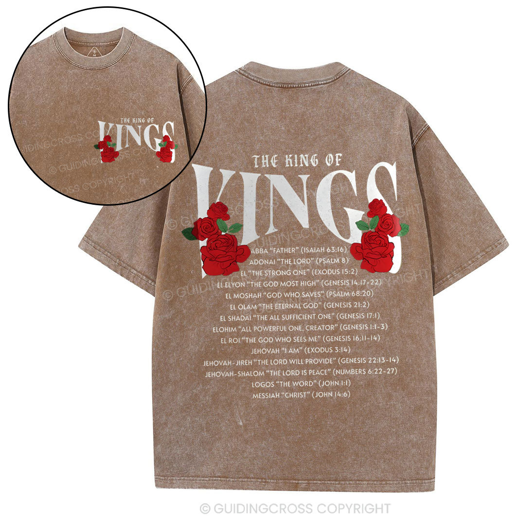 The King Of Kings Chirstian Washed T-Shirt