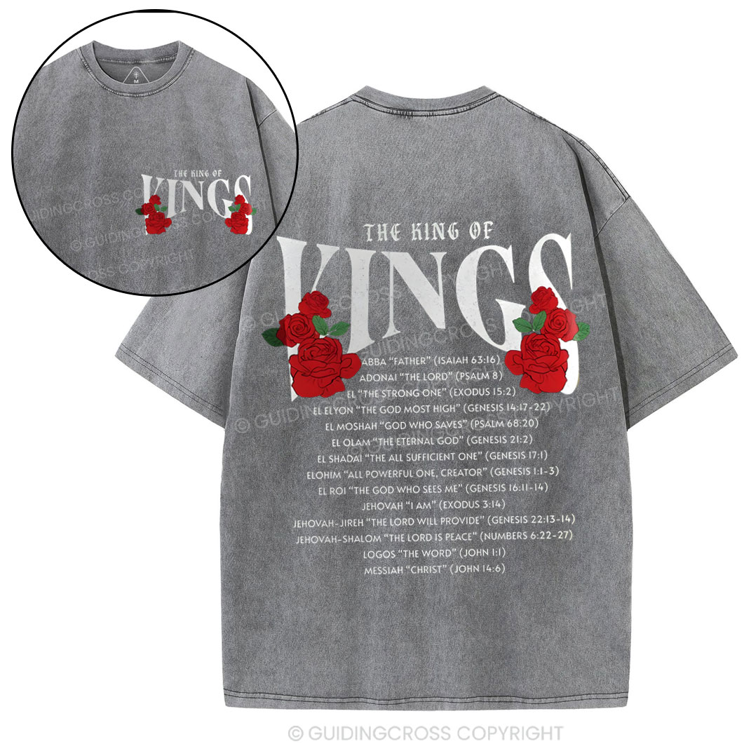 The King Of Kings Chirstian Washed T-Shirt