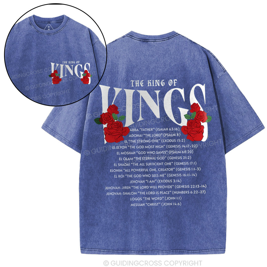 The King Of Kings Chirstian Washed T-Shirt