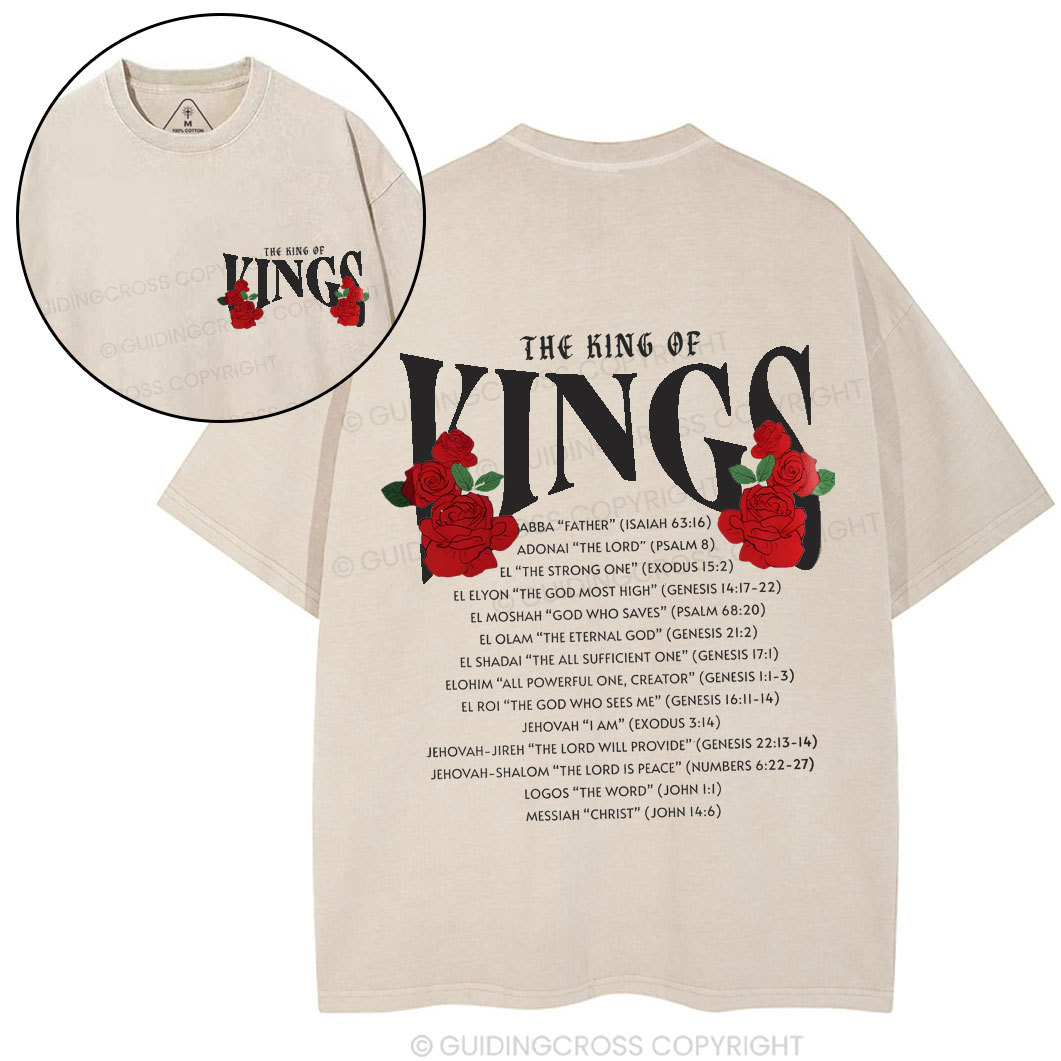 The King Of Kings Chirstian Washed T-Shirt