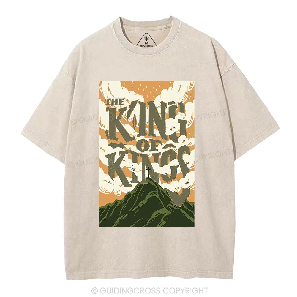 The King Of Kings Christian Washed T-Shirt