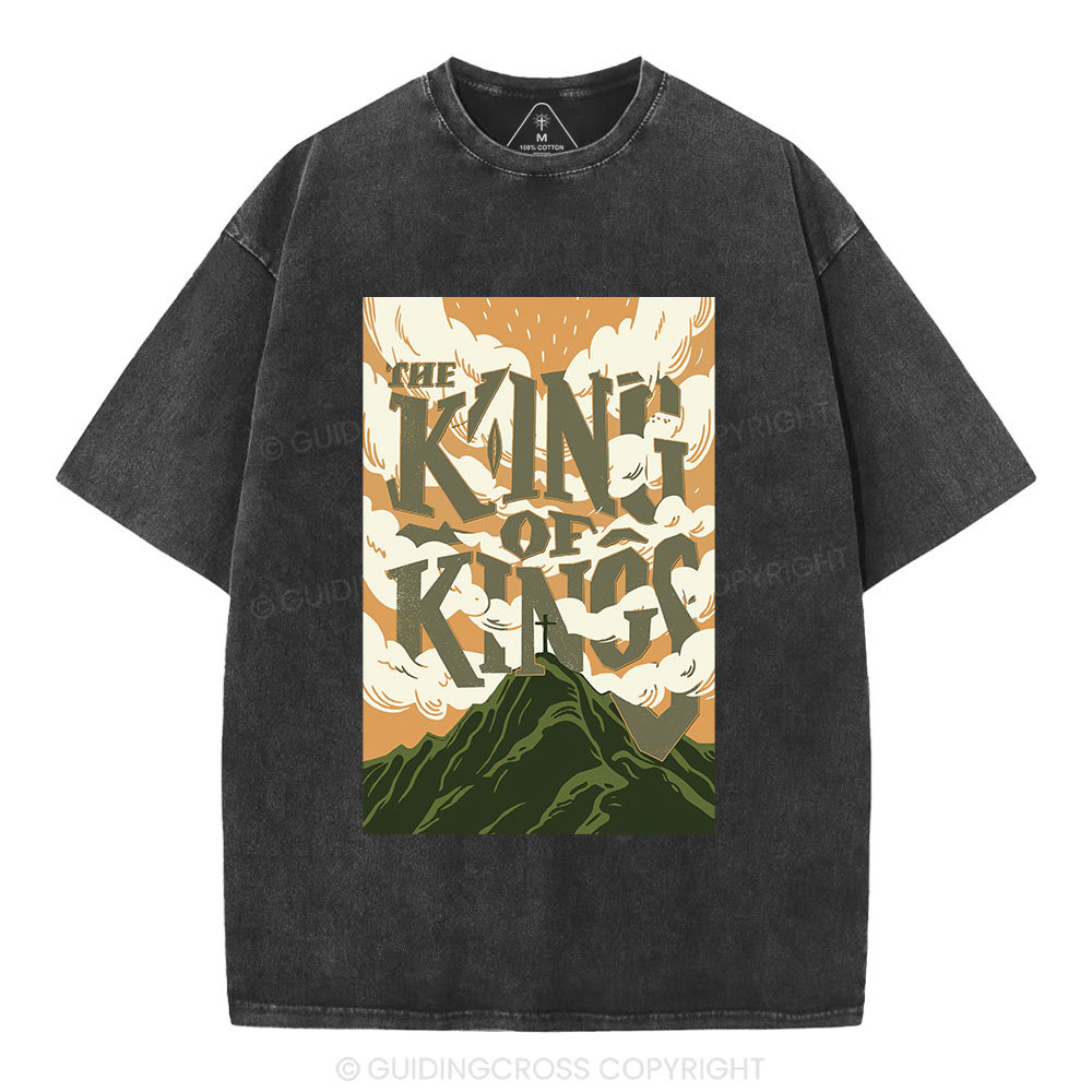 The King Of Kings Christian Washed T-Shirt