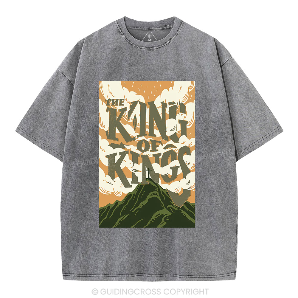 The King Of Kings Christian Washed T-Shirt