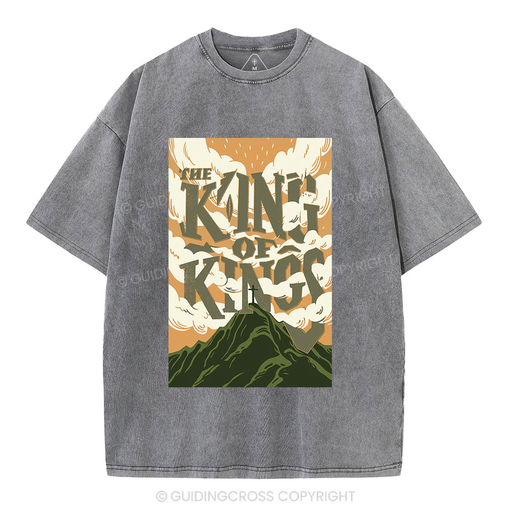 The King Of Kings Christian Washed T-Shirt