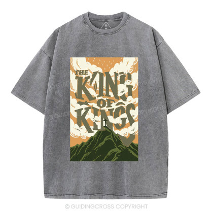 The King Of Kings Christian Washed T-Shirt