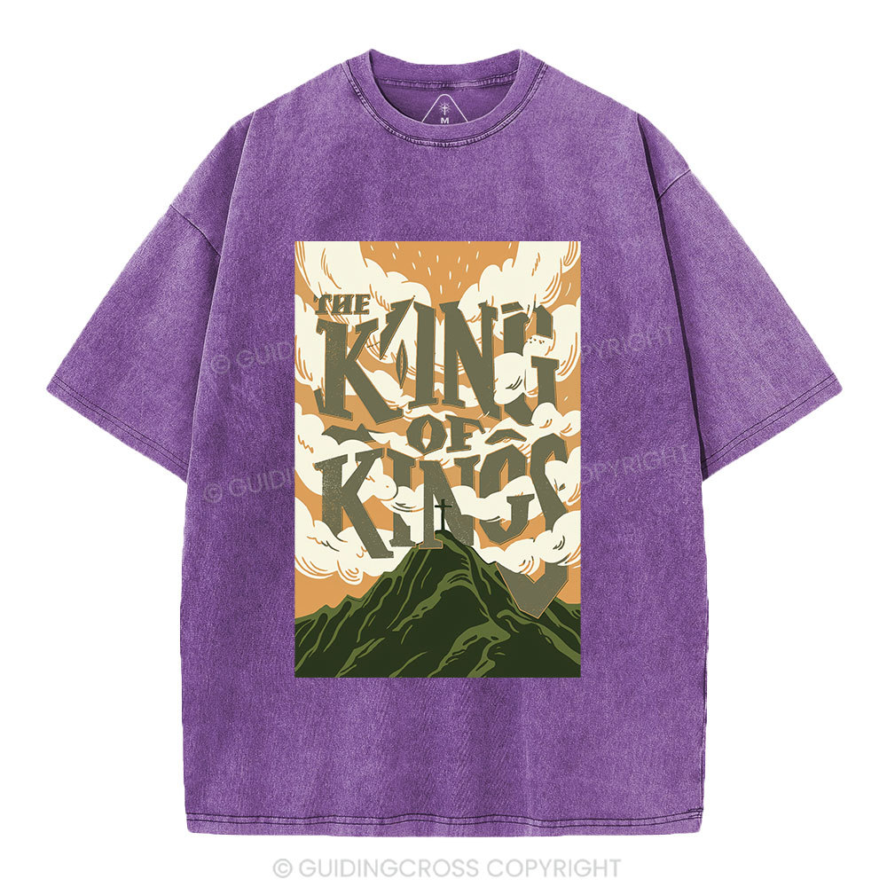 The King Of Kings Christian Washed T-Shirt