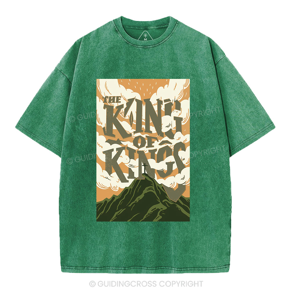 The King Of Kings Christian Washed T-Shirt