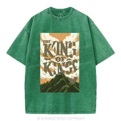 The King Of Kings Christian Washed T-Shirt
