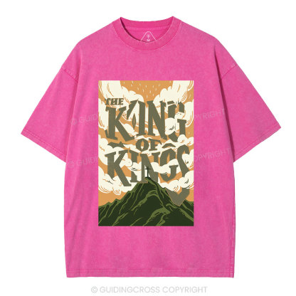 The King Of Kings Christian Washed T-Shirt
