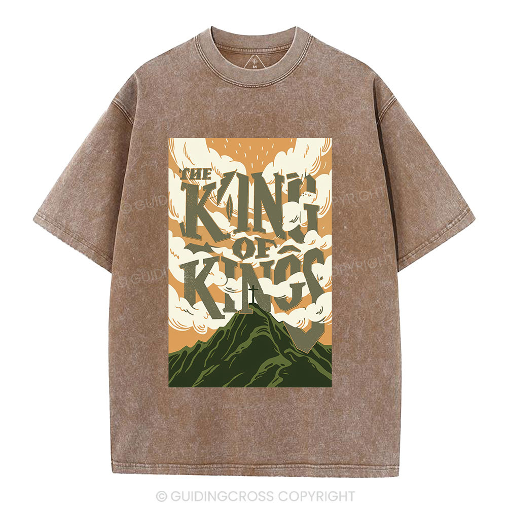 The King Of Kings Christian Washed T-Shirt