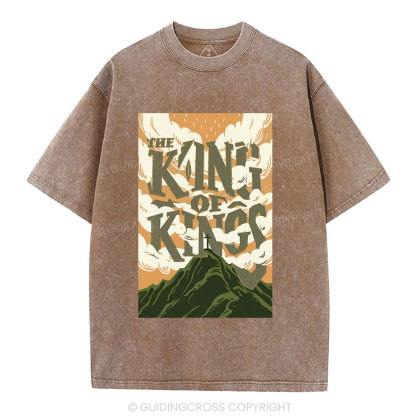 The King Of Kings Christian Washed T-Shirt