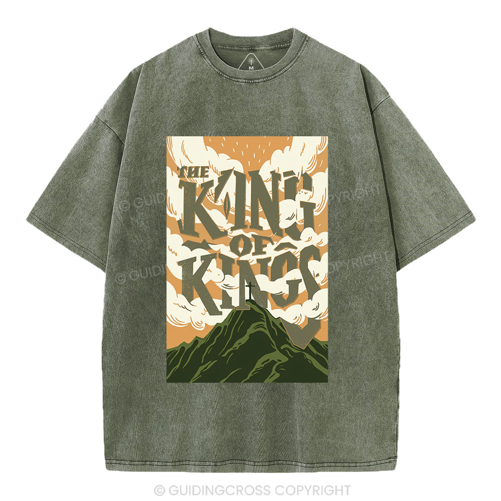 The King Of Kings Christian Washed T-Shirt