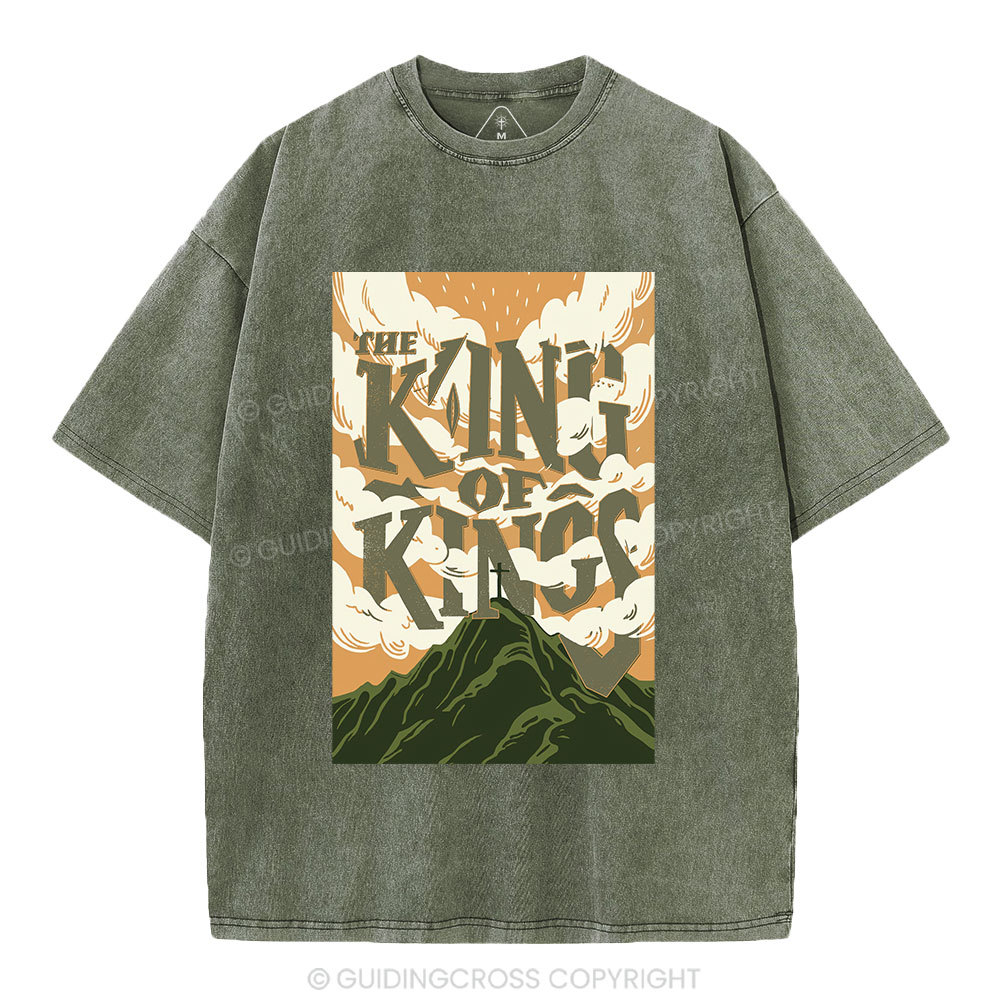 The King Of Kings Christian Washed T-Shirt