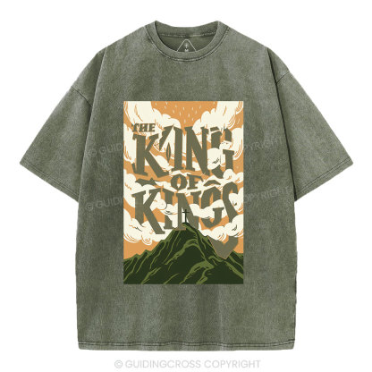 The King Of Kings Christian Washed T-Shirt