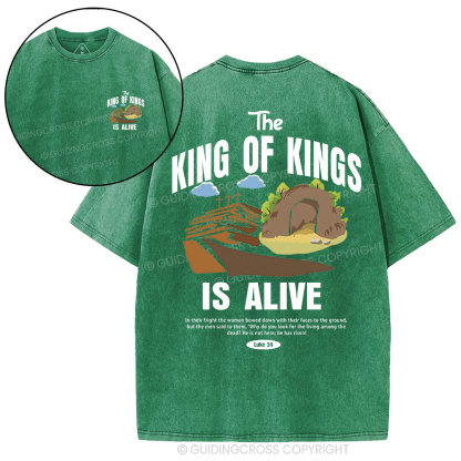 The King Of Kings Christian Washed T-Shirt