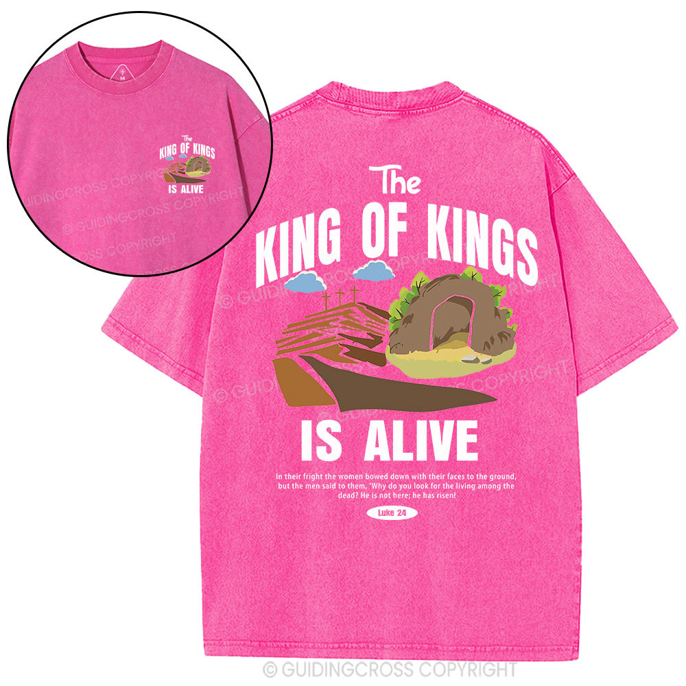 The King Of Kings Christian Washed T-Shirt