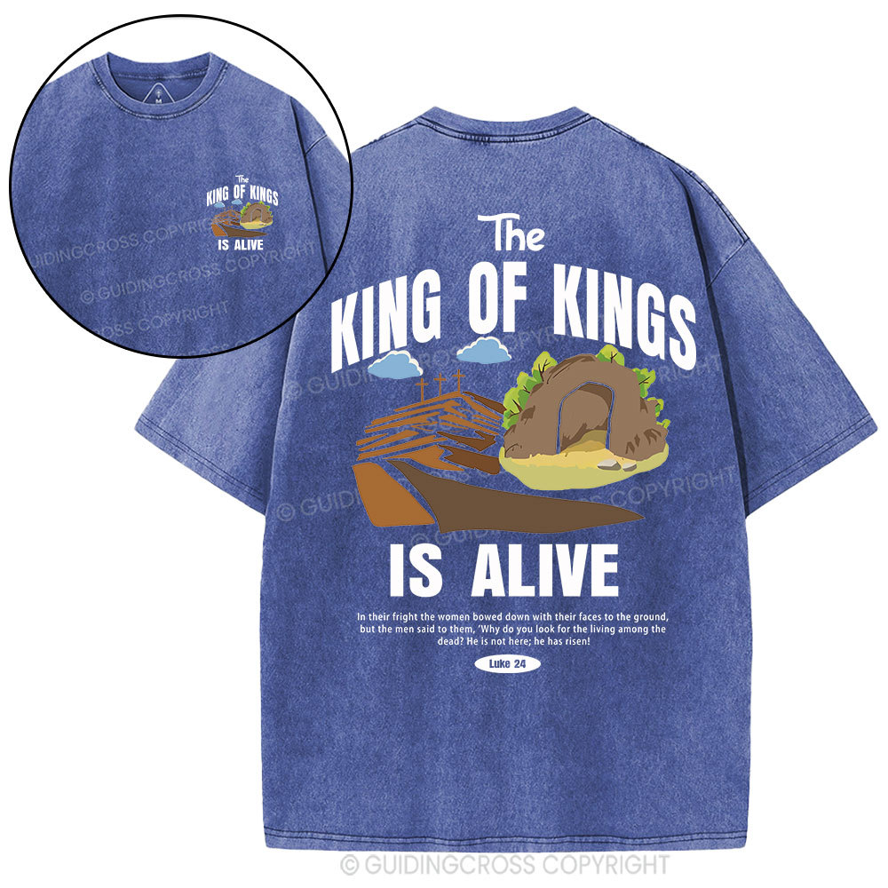 The King Of Kings Christian Washed T-Shirt