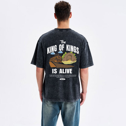 The King Of Kings Christian Washed T-Shirt