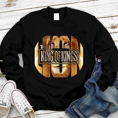 The King Of Kings Lion Christian Sweatshirt