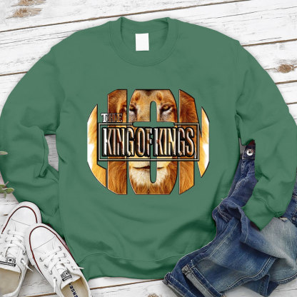 The King Of Kings Lion Christian Sweatshirt
