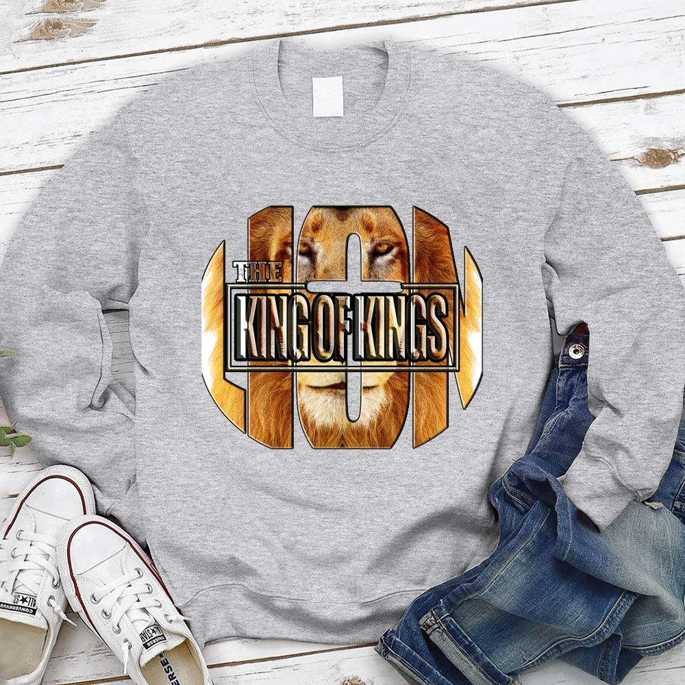 The King Of Kings Lion Christian Sweatshirt
