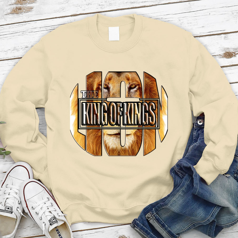 The King Of Kings Lion Christian Sweatshirt