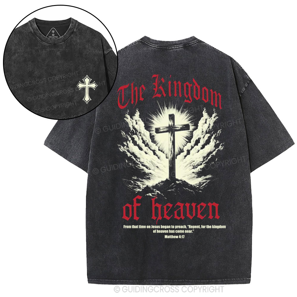 The Kingdom Of Heaven Christian Washed T-Shirt