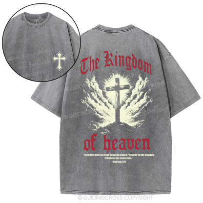 The Kingdom Of Heaven Christian Washed T-Shirt
