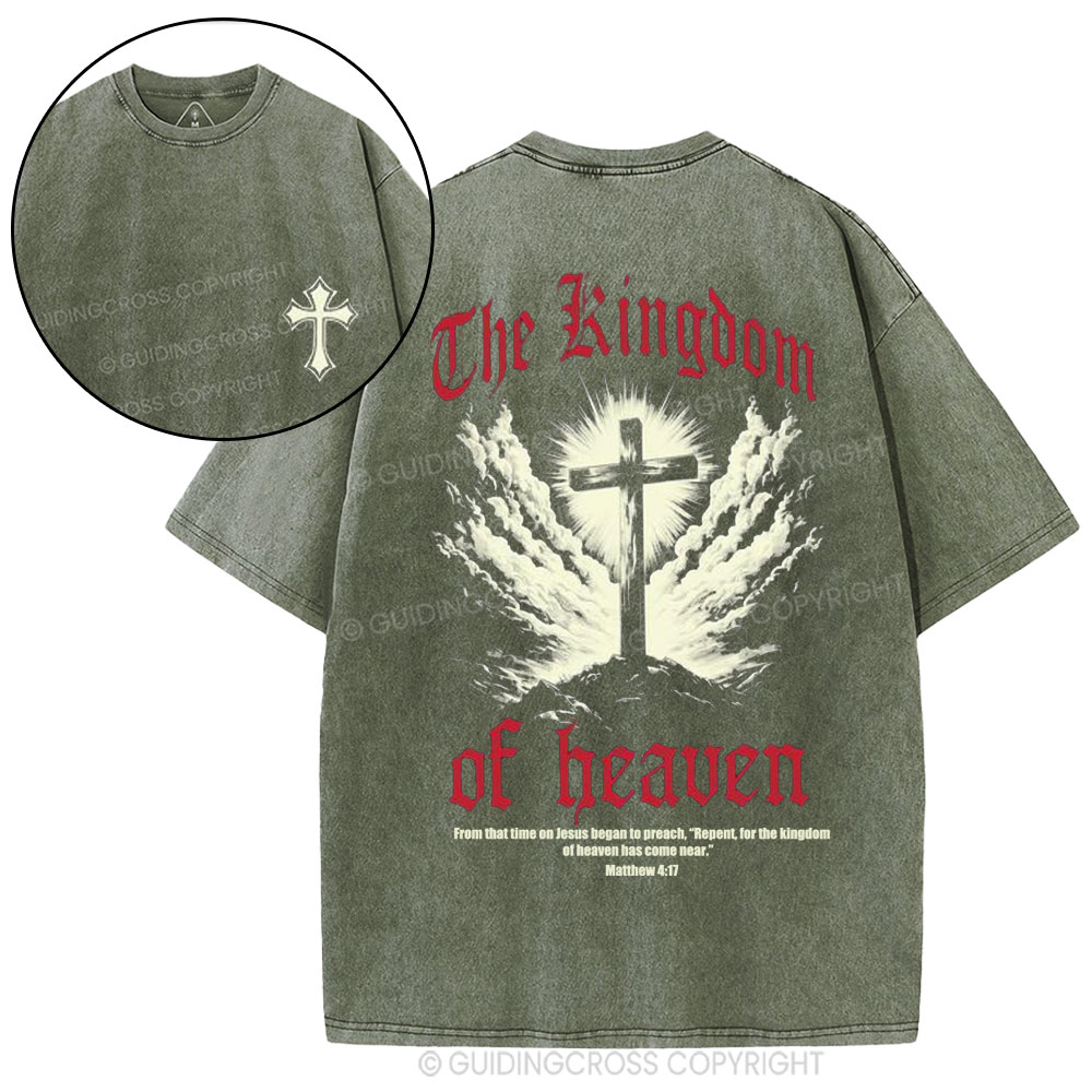 The Kingdom Of Heaven Christian Washed T-Shirt