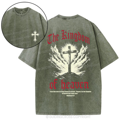 The Kingdom Of Heaven Christian Washed T-Shirt