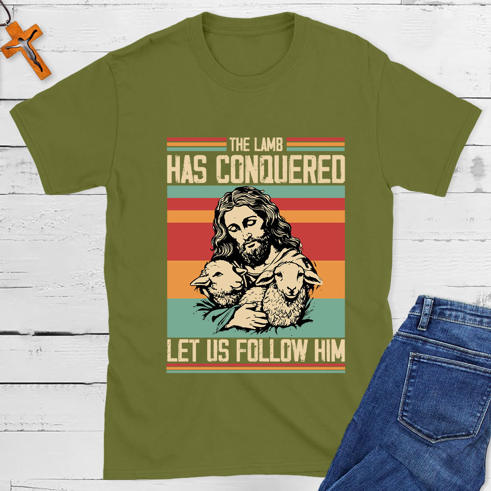 The Lamb Has Conquered Christian T-Shirt