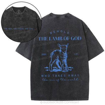 The Lamb Of God Christian Washed T-Shirt