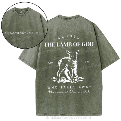 The Lamb Of God Christian Washed T-Shirt