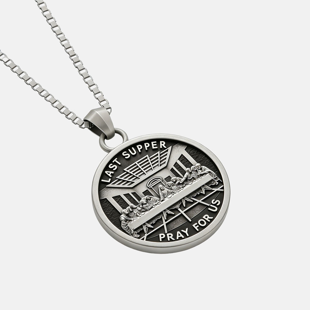 The Last Supper Christian 925 Sterling Silver Necklace