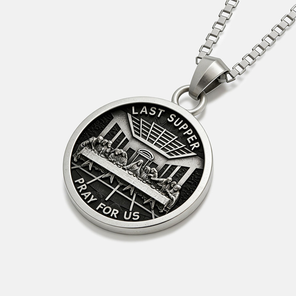 The Last Supper Christian 925 Sterling Silver Necklace