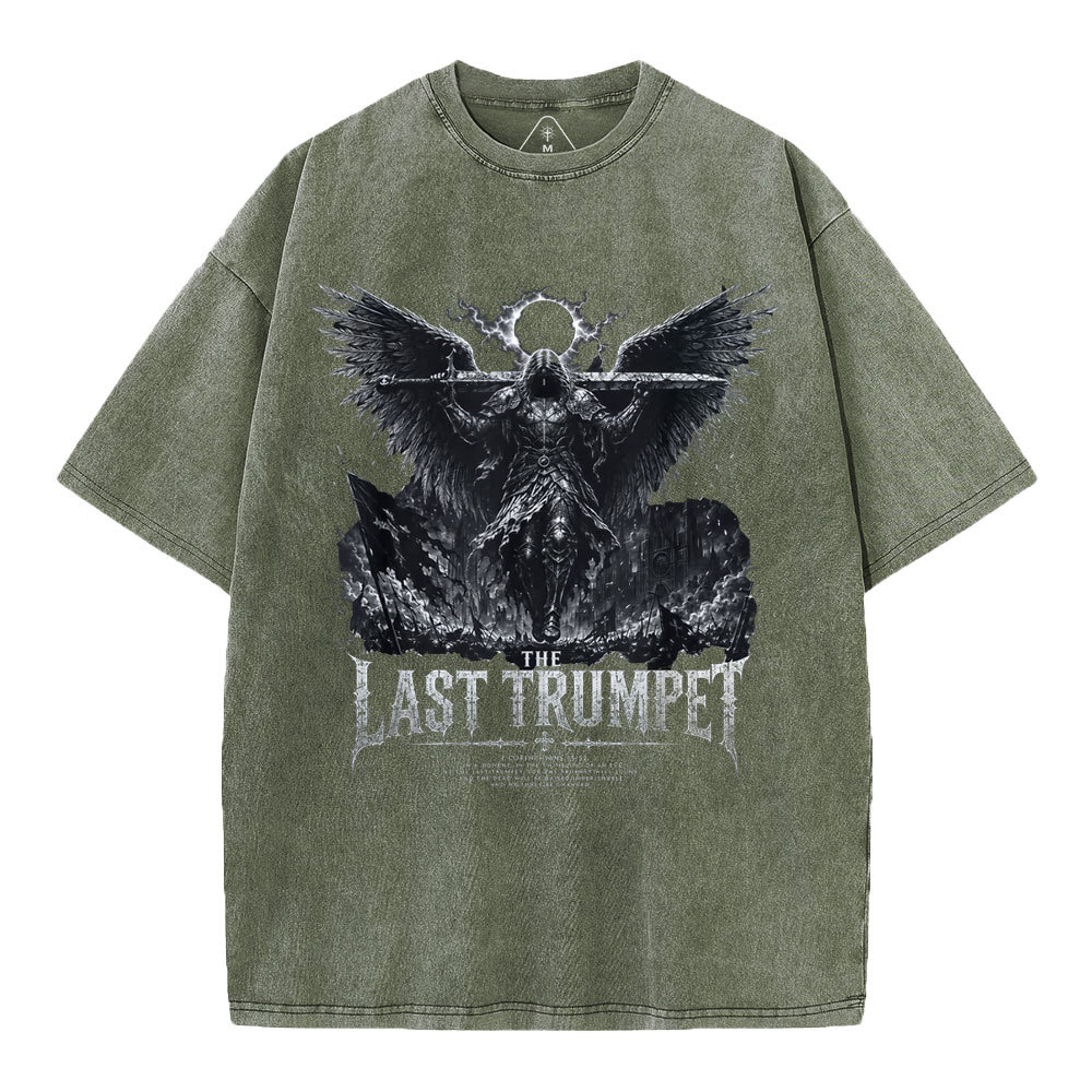 The Last Trumpet Christian Washed T-Shirt